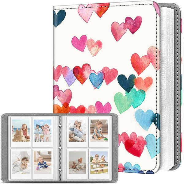 Fintie Fotoalbum für Instax 2x3 Zoll Filme-für Fujifilm Instax Mini 12/11/99/40/EVO/SE, Sofortbildkamera/Polaroid Hi-Print Bilder/Kpop Fotokartenhalter Binder