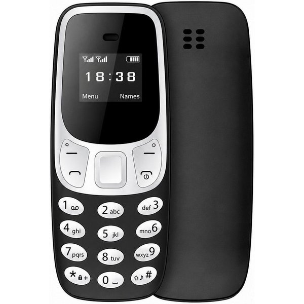 Athlix SERVO BM10 Mini-Funktionstelefon Kinder Rentner Handy (1,68 cm, MP3-Player mit geringer Strahlung und Ohrbügel-Tasche)
