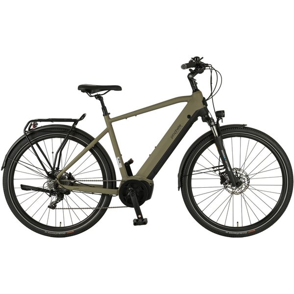 Prophete E-Bike Trekkingrad Entdecker 4.0, 10 Gang microSHIFT XLE Schaltwerk, Kettenschaltung, Mittelmotor, 540 Wh, Pedelec, Elektrofahrrad für Herren