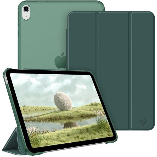 Fintie Tablet-Hülle für iPad 11. Generation 2025 (A16) 11 Zoll, iPad 10. Generation 2022 10.9 Zoll, Ultradünn Case mit transparenter Rückseite Abdeckung, Auto S