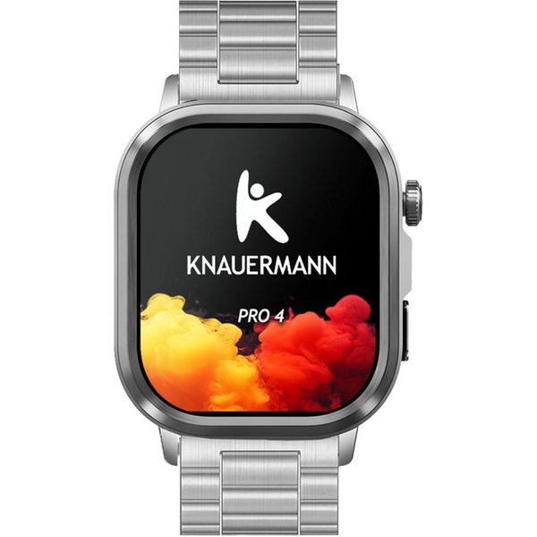 Knauermann PRO 4 (2026) Gesundheitsuhr mit Anruf & SOS Funktion Smartwatch, EKG-Gesundheitsuhr mit 2 Wochen Akkulaufzeit
