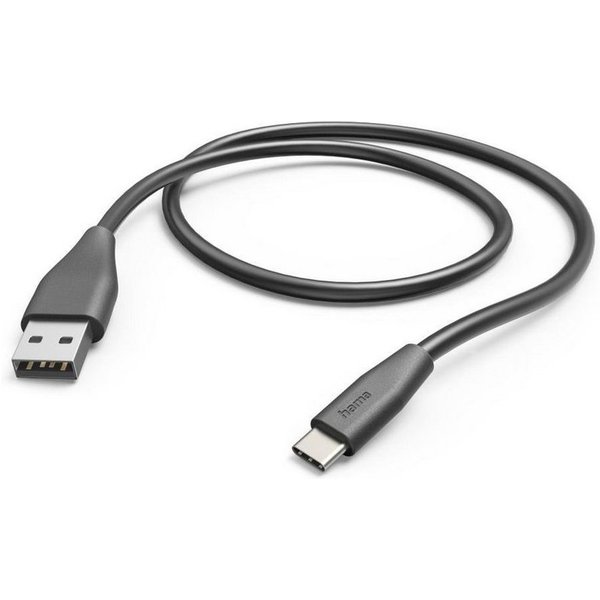 Hama USB-Kabel Ladekabel, USB-A - USB-C, 1,5 m, Schwarz USB-Kabel