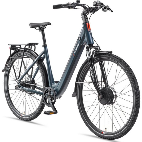 Telefunken E-Bike Cityrad Multitalent RC675, 7 Gang Shimano Nexus Schaltwerk, Nabenschaltung, Frontmotor, 489,6 Wh, Pedelec, Elektrofahrrad, Damen u. Herren, Sc