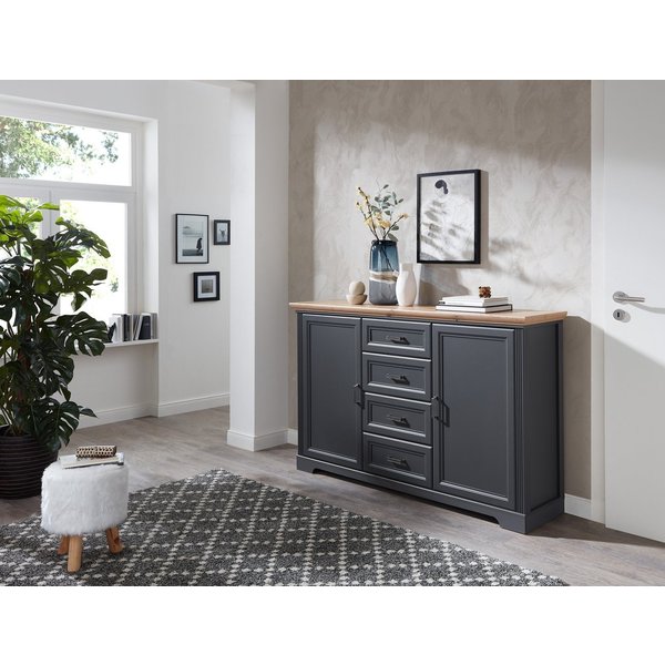freiraum Sideboard JASMIN, in Artisan/graphit mit 4 Schubladen und 2 Türen