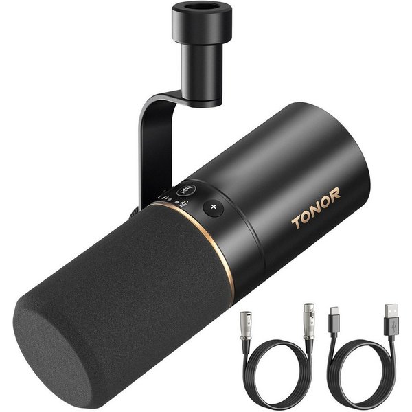 TONOR Mikrofon Dynamisches Microphone mit XLR/USB Kabel, Vocal Mic Gesangsmikrofon.