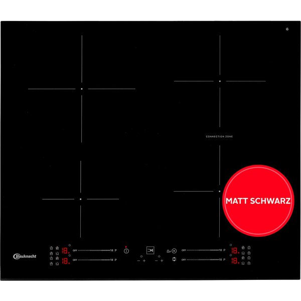 BAUKNECHT Induktions-Kochfeld BKS2560BFBM, MattProtect kombiniert verstärktes Mattglas mit kratzfester Oberfläche