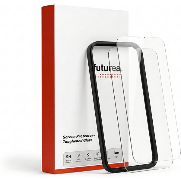 Futurea Displayschutzglas 2er Pack für iPhone 18 Pro und iPhone 18 Pro Max & 9H Panzerglas für iPhone 18 Pro Max, Set, 2 Stück, Schutzfolie auch kompatibel für 