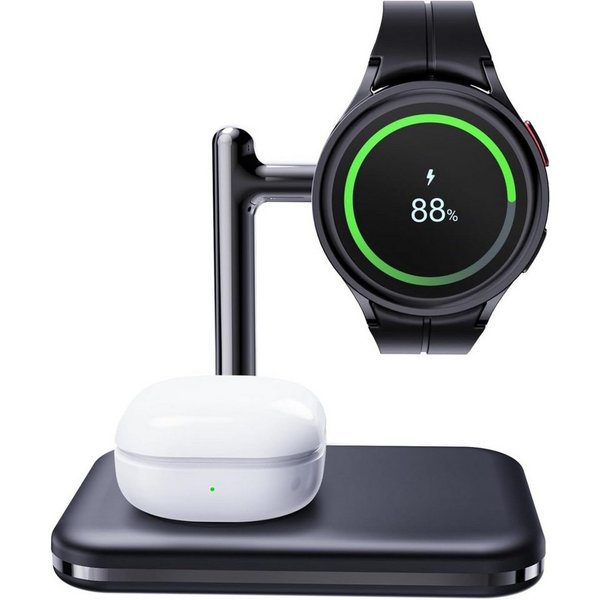 MAKAQI Ladestation Faltbar 2-in-1 Wireless Charger Samsung Watch Galaxy Buds Wireless Charger (1000,00 mA, Ladestation für Samsung Watch und Galaxy Buds, 2-in-1