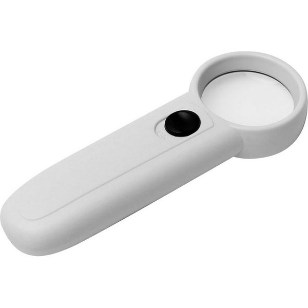 Bolwins Handlupe C34C Handlupe Lupe mit Licht 2 LED Leselupe für Senioren 15 Fach, Einzelset, 1-tlg., Handlupe, 15-fache Vergrößerung, 2 LED-Lichter