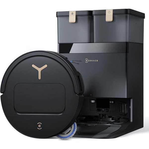 ECOVACS Saugroboter DEEBOT T50 Pro Omni Gen3, (Upgrade von T50 Pro Gen2/T50 Gen3)25000 Pa, Reinigung des Mopps bei 75°C, Heißlufttrocknung, 81 mm, AIVI 3D 3.0, 