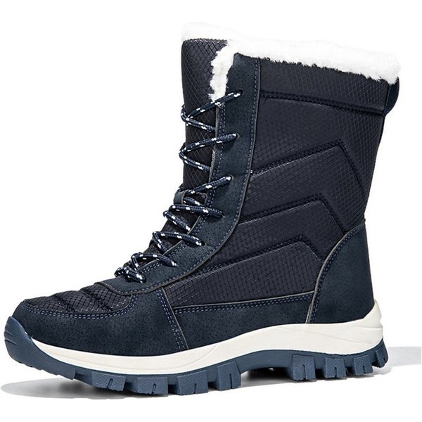 HUSK'SWARE Schneeschuhe Warme Damen Herren Stiefel (Rutschfeste Gummisohle Bequeme Innenfütterung), Wasserabweisendes Obermaterial Hoher Schaft