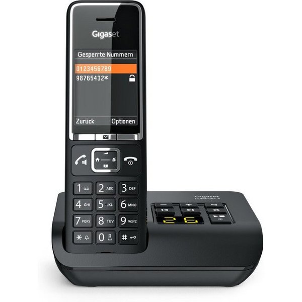 Gigaset COMFORT 550A schwarz Festnetztelefon (Mobilteile: 1, Anrufbeantworter, Freisprechen)