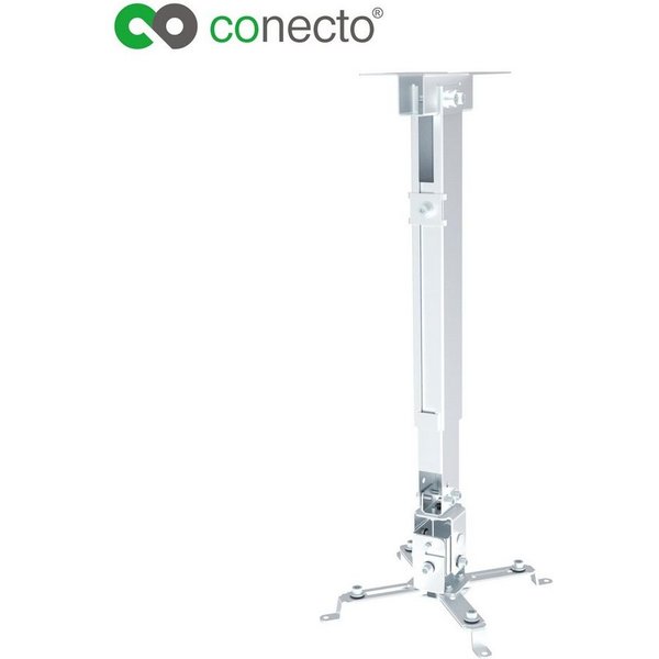 conecto Beamer-Wandhalterung Universal Projektor Beamer Wand- Deckenhalterung, (schwenkbar um 360°, neigbar)