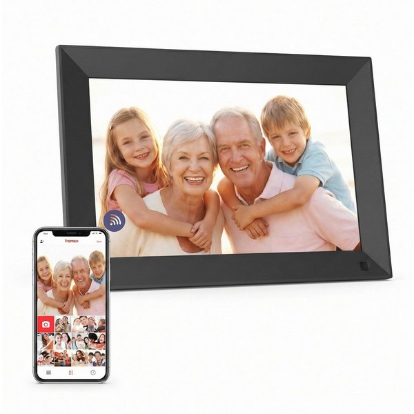 UNIVERSUM* DBR 400 Digitaler Bilderrahmen (25.65 cm/10.1 ", Digitaler Bilderrahmen, WLAN, Frameo, 10 Zoll, Videofunktion)