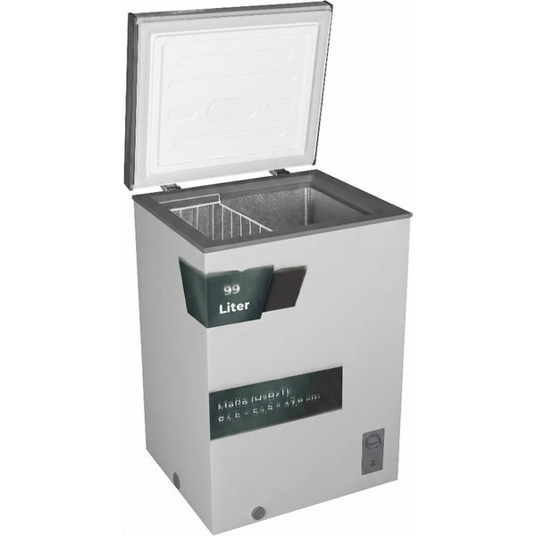 YUNA Gefriertruhe Froster 100D Serebro, 54.50 cm breit, 99 l