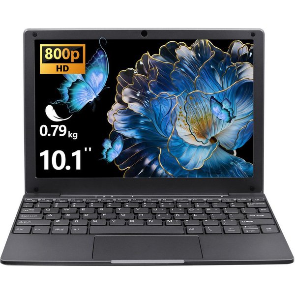LONGEVINCE 10,1 Zoll Mini Laptop, 8GB RAM Notebook (25,6 cm/10.1 Zoll, Intel Celeron N4000, Intel HD Graphics 600, 8 GB, 256 GB SSD, Ultradünnes Design, Windows