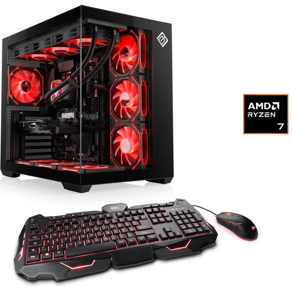 CSL Vitrum Advanced V24523 PC (AMD Ryzen 7 9700X, NVIDIA GeForce RTX 5070, 32 GB RAM, 1000 GB SSD, Wasserkühlung)
