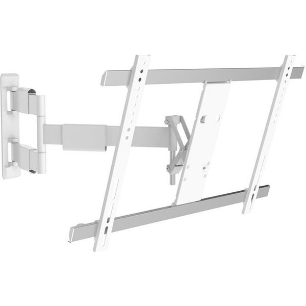 Xantron TV-Wandhalterung für Monitore 32-60" vollbeweglich, neigbar, drehbar, SLIMLINE-A-466-W, (bis 60 Zoll, weiß, schwenkbar, ausziehbar, ultraflach)