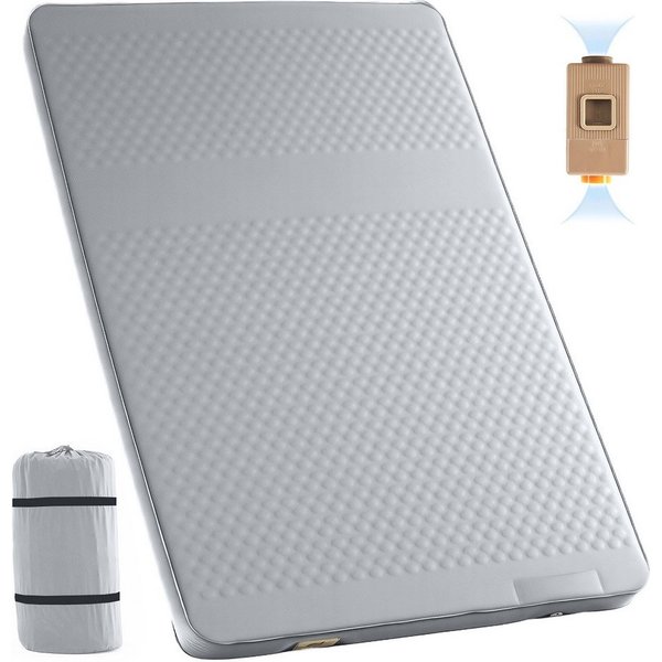 Meulbaty Isomatte Camping-Isomatte, selbstaufblasende 10 cm dicke Memory-Schaum-Isomatte, (elektrisch aufblasbare Isomatte, Luftmatratze mit R-Wert 9,5), für Ou