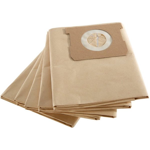 Arebos Staubsaugerbeutel 5x Spezialpapier, Geeignet für Industriestaubsauger 1800W, 2-lagig