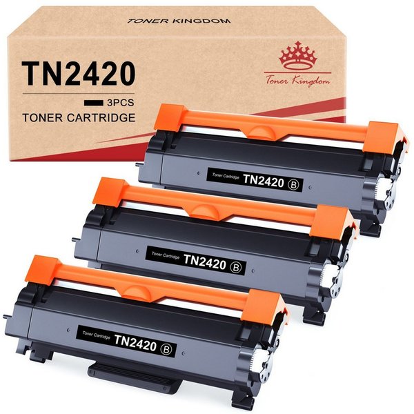 Toner Kingdom Tonerpatrone für Brother TN2420 TN2410 HL-L2350DW MFC-L2710DW DCP-L2530DW, (HL-L2350DW HL-L2375DW HL-L2310D HL-L2370DN MFC-L2710DW MFC-L2710DN MFC