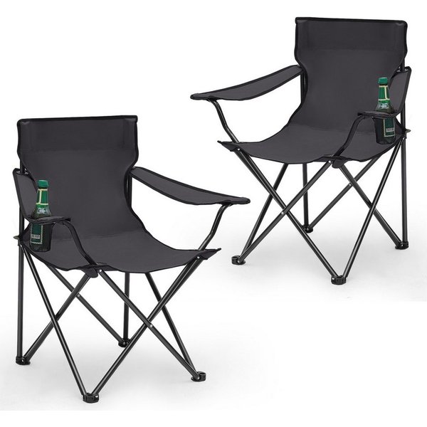 SUNULA Campingstuhl Faltbar Anglerstuhl Ultraleicht Faltstuhl Camping Klappstuhl (2 St), mit Getränkehalter, mit Tragetasche, bis max. 100 kg