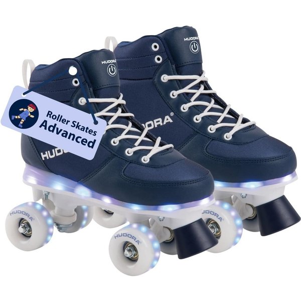 Hudora Rollschuhe Roller Skates Rollschuhe Kinder Rollerskates Rollschuhe Rollen 29/30, (1-St), Inline Skates Freizeit Sport Rollerskates Roller Skates