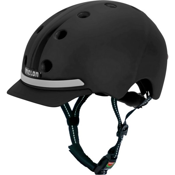 Melon Fahrradhelm E-Series Black Ice mit Vorder- und Rücklicht, super leicht, Magnetverschluss, größenverstellbar, mehr als 50 Designs