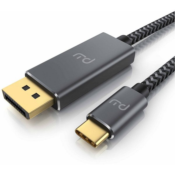 Primewire USB Typ C zu DP Konverterkabel Adapterkabel 8K 7680 × 4320 @30 Hz - 2m Audio- & Video-Kabel, DisplayPort, USB-C (200 cm), für MacBook, Notebook, Smart