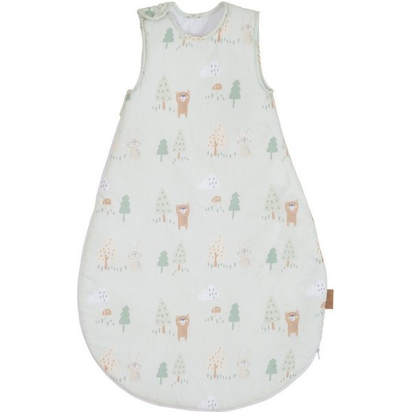 roba® Babyschlafsack Woodland Buddies - Schlafsack ganzjährig aus Baumwolle für Babys (TOG-WERT 1,0), Atmungsaktiv & hautfreundlich - Ohne Ärmel - Tier Motiv - 