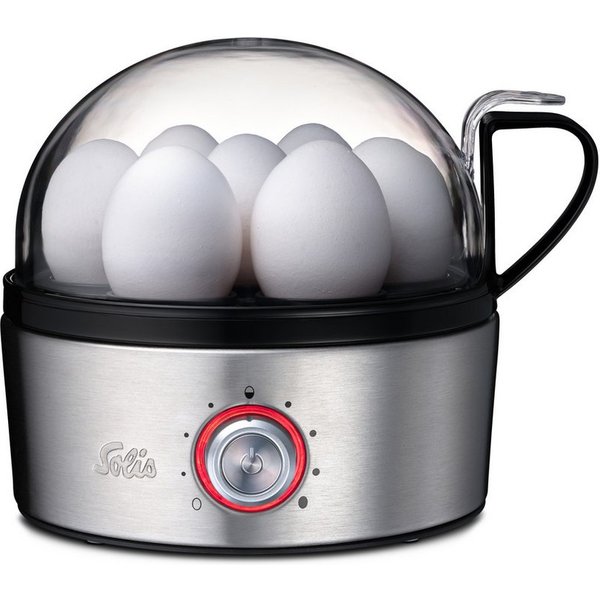 SOLIS OF SWITZERLAND Eierkocher Egg, Boiler& More, Typ 8272, Cool-Touch-Griff, Timer, Kocheinsatz