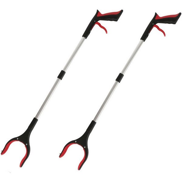FELIXLEO Greifarm 2er-Pack 80cm Greifzange für Senioren mit 360° Drehkopf rutschfest., 2-tlg.