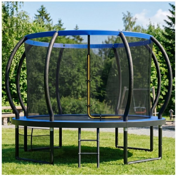 GUNJI Gartentrampolin Gartentrampolin für Kinder 228/305/366/427CM, Tragfähigkeit 150KG, Ø 228 cm, (228 cm, (GS-zertifiziertes Kindertrampolin mit Sicherheitsne