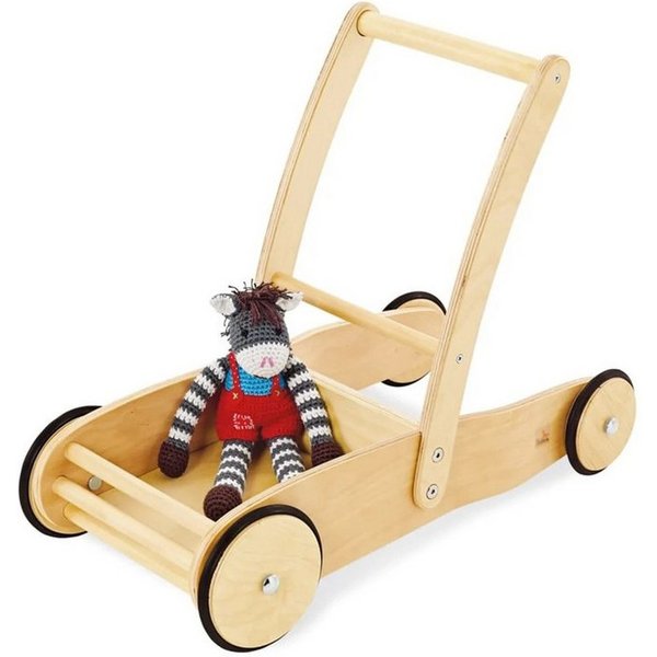 Pinolino® Lauflernhilfe Uli Lauflernwagen mit Bremssystem & Gummirädern, (1-tlg)
