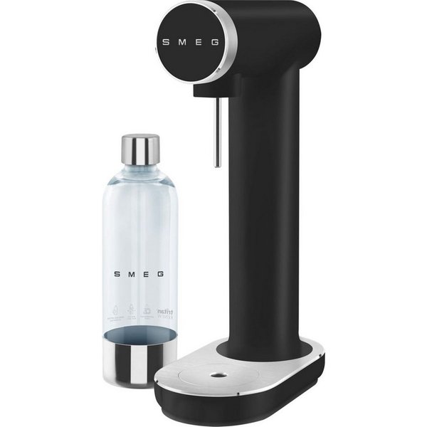 Smeg Wassersprudler SMEG Trinkwassersprudler Wassersprudler Sodamaker Schwarz matt