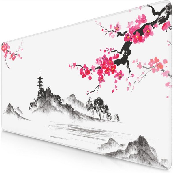 Titanwolf Gaming Mauspad XXL Speed Mousepad 900 x 400 x 3 mm, Schreibtischauflage, abwaschbar (1-St), rutschfeste Rückseite, Geschwindigkeit & Präzision, Ink Sa