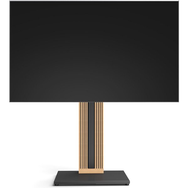 FITUEYES TV-Ständer aus Holz, mit höhenverstellbarer Ablage, ±15° schwenkbar, 32-65 Zoll, (bis 65,00 Zoll, höhenverstellbar, mit Kabelmanagement)