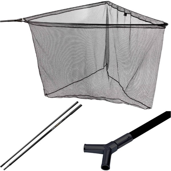MIKADO Total Fishing Angelkescher Karpfenkescher Landing Net Territory 2sec. - 180cm - Mikado Kescher, Robust und massiv