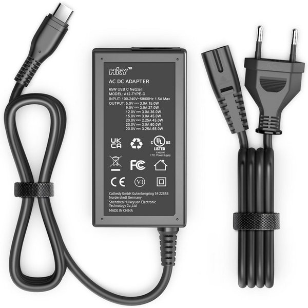HKY 65W 61W 45W USB C Netzteil für Laptop Adapter, Ladekabel für Lenovo Notebook-Netzteil (Netzteil Apple MacBook Pro 13" Serien Apple MacBook Pro Retina)