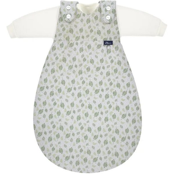 Alvi® Babyschlafsack ALVI Baby-Mäxchen 3tlg. Organic Cotton Drifting Leaves, 74/80