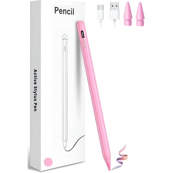 StellarLuma Eingabestift Eingabestift für iPad Schnellladen USB-C für Apple iPad Gen: 2018-2014 (Sylus Pencil wiederaufladbar, USB Pencil für iPad, Ersatzspitze