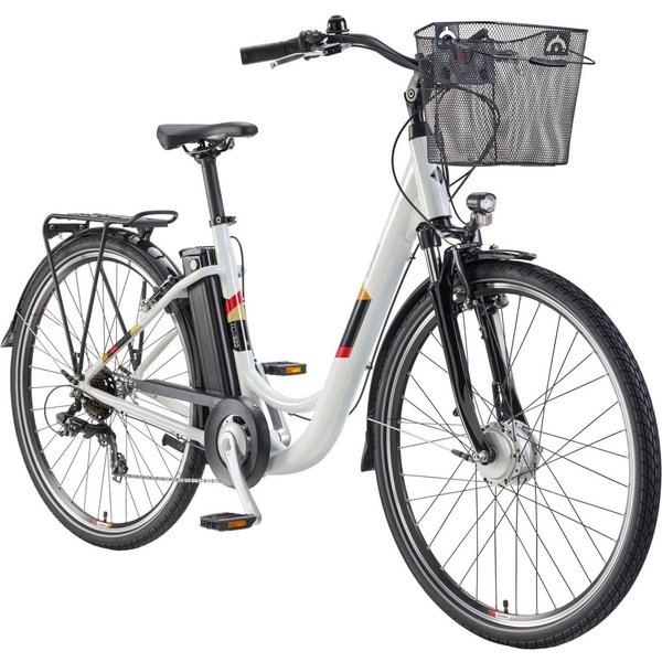 Telefunken E-Bike Cityrad Multitalent RC822, 7 Gang Shimano Tourney Schaltwerk, Kettenschaltung, Frontmotor, 531,3 Wh, (Beleuchtung, Straßenzulassung, ca. 100 k