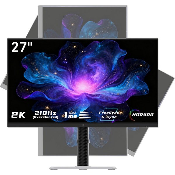 KTC H27T6 Gaming-Monitor (68,58 cm/27 ", 2560 x 1440 px, QHD, 1 ms Reaktionszeit, 210 Hz, Fast IPS)