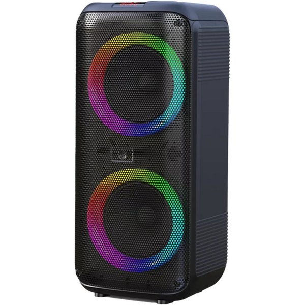 Denver BPS-354 Party-Lautsprecher 2.0 (Bluetooth, 20 W, LED-Ring um Woofer, TWS)