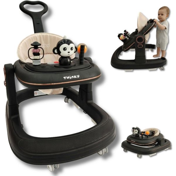 TWINKY Lauflernhilfe für Baby - Klappbarer Lauflernwagen mit Schiebegriff