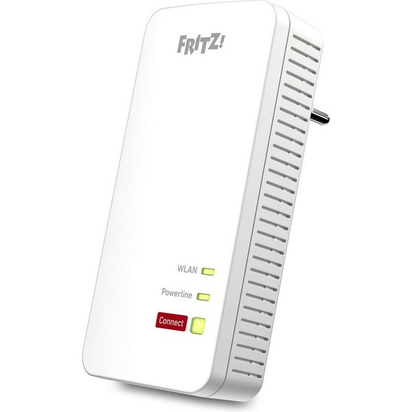 Fritz! FRITZ!Powerline 1240 AX Reichweitenverstärker, Powerline 1.200 MBit/s, Wi-Fi 6 Mesh bis 600 MBit/s, 2x Gigabit-LAN