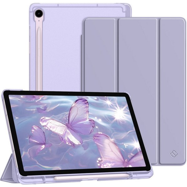 Fintie Tablet-Hülle für Samsung Galaxy Tab S10 Lite/S10 FE/S9 FE 10.9" & S9 11" Tablet, Ultradünn Case mit Stifthalter&Translucent Rückseite, Auto Schlaf/Wach
