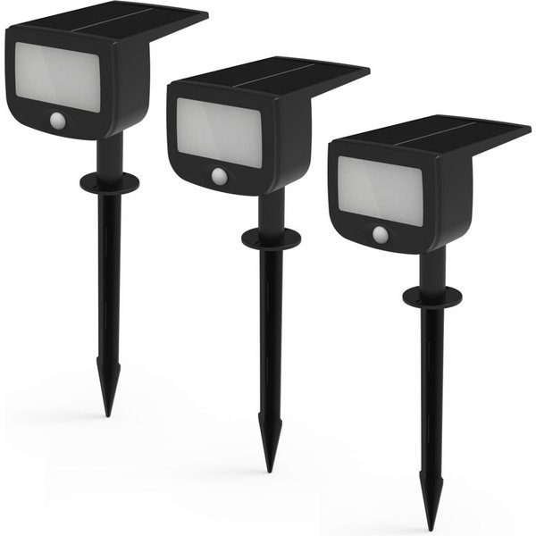 Northpoint Bewegungsmelder LED Solar Strahler Fluter Sicherheitsleuchte mit Funk, (3-St)