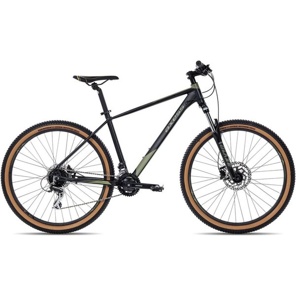 Axess Mountainbike KEEDO, 16 Gang Shimano Acera M3020 8 speed Schaltwerk, Kettenschaltung, MTB-Hardtail Herrenrad 29 Zoll schwarz/grau