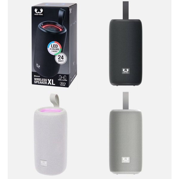 Fresh´n Rebel Fresh´n Rebel XL Lautsprecher 24 W mit LED Bluetooth 5.4 koppelbar Wireless Lautsprecher